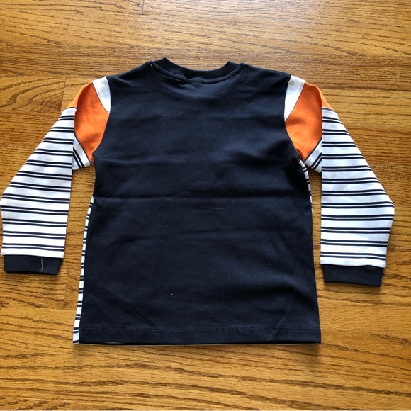 Boys Striped Pima Cotton Henley - Picture 2 of 6